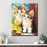 Painting by Numbers Pictures of Two Kittens