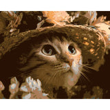 Painting by Numbers Kitten with Hat