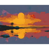 Painting by Numbers for Couple in Love on The Beach
