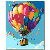 Paint by Numbers Pictures Hot Air Balloon