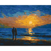 Painting by Numbers for Adults Couple on The Beach
