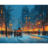 Painting by Numbers City Winter in The 19Th Century