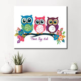 Painting by Numbers for Adults Animals Comic 3 Love Owls