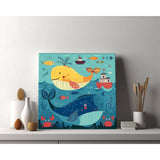 Paint by Numbers Comic Sea Life