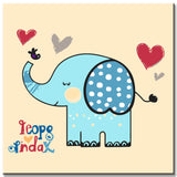 Paint by Numbers Cartoon Elephant