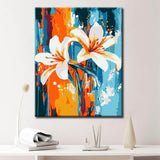 Painting by Numbers for Adults Lilies Abstract