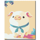 Painting by Numbers Pictures Little Pig