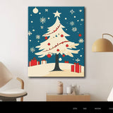 Painting by Numbers for Adults Christmas Village with Horse-Drawn Carriage