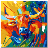 Paint by Numbers Modern Art Bull Head