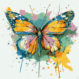 Paint by Numbers Butterfly Pink