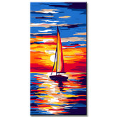 Painting by Numbers Sailing At Sunrise