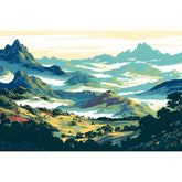 Painting by Numbers Mountain Landscape