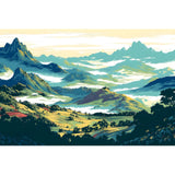 Painting by Numbers Mountain Landscape