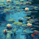 Paint by Numbers Water Lilies