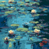 Paint by Numbers Water Lilies