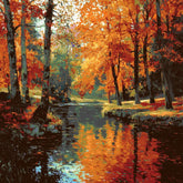 Painting by Numbers forest Stream