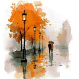 Painting by Numbers Autumn Avenue