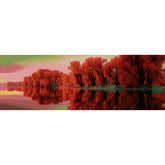Painting by Numbers Lake Shore Pink Trees
