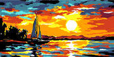Painting by Numbers Sunrise on The Coast