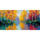 Painting by Numbers Plant Life Lake