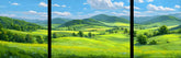 Painting by Numbers Landscape Fields 3-Panel (Triptych)