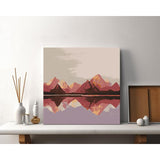 Paint by Numbers Pink Mountains