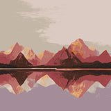 Paint by Numbers Pink Mountains
