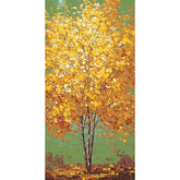 Paint by Numbers Tree Golden Yellow