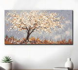 Paint by Numbers Tree White