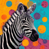 Painting by Numbers Zebra Dots Black