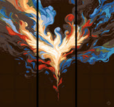 Painting by Numbers Colorful Steam Mnz 3-Panel (Triptych)