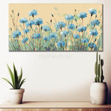 Paint by Numbers Blue Field Flowers