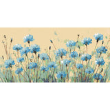 Paint by Numbers Blue Field Flowers