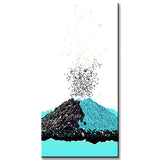 Paint by Numbers Abstract Art Volcano Eruption