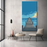 Painting by Numbers Caribbean Jetty into The Sea