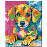 Painting by Numbers Dog Animals Modern Animal Art