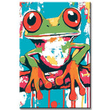 Painting by Numbers Frog Animals Modern Animal Art