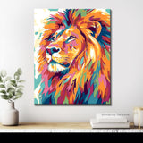 Painting by Numbers Lion Animals Modern Animal Art Painting