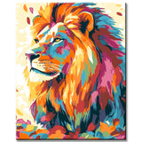 Painting by Numbers Lion Animals Modern Animal Art Painting
