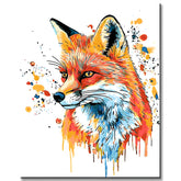 Painting by Numbers Fox Animals Modern Animal Art Painting