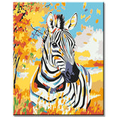 Paint by Numbers Zebra Horse Animals Modern Animal Art Painting