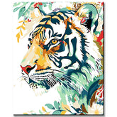 Paint by Numbers Lion Portrait Modern Animal Art Painting