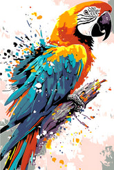 Paint by Numbers Parrot Portrait Modern Animal Art Painting