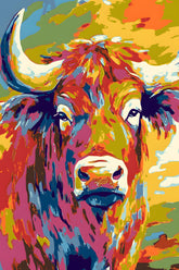 Paint by Numbers Buffalo Animal Modern Animal Art