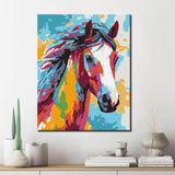 Painting by Numbers Horse Animal Modern Animal Art