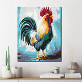 Paint by Numbers Rooster Rainbow Animal Modern Animal Art