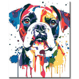 Painting by Numbers Dog Bulldog Animal Modern Animal Art