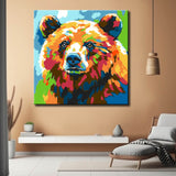 Paint by Numbers Bear Modern Animal Art