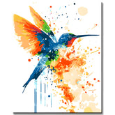 Paint by Numbers Hummingbird Modern Animal Art