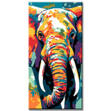 Paint by Numbers Elephant Tusk Modern Animal Art